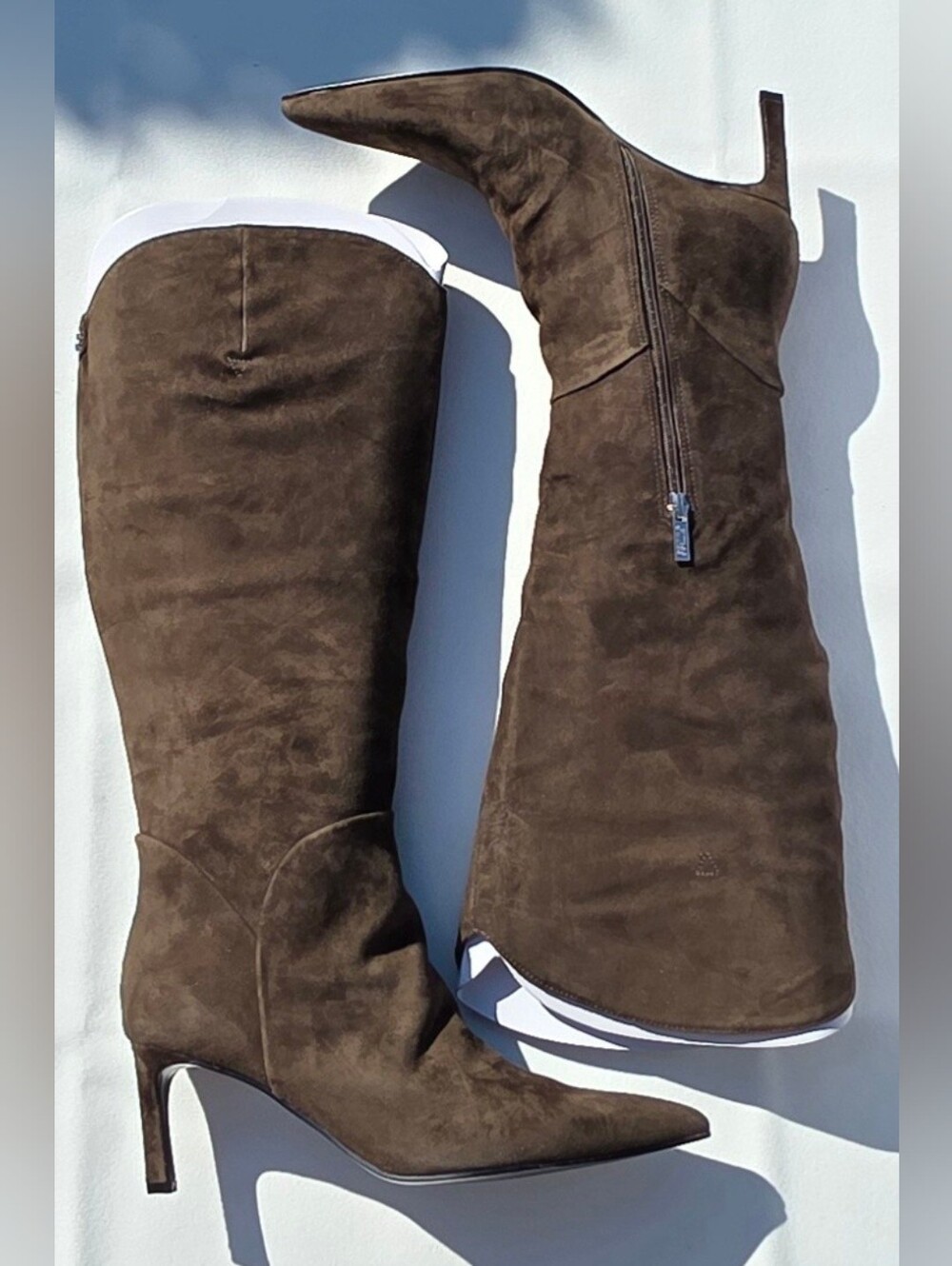 GUESS Palisa2 Women's Knee High Boots Size 9.5M Medium Green Pointed Toe NIB